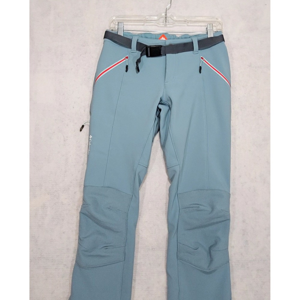 Columbia Snow Ski Pants Womens 4 Small Titanium Omni-Heat Bootcut Blue Technical - Picture 2 of 11